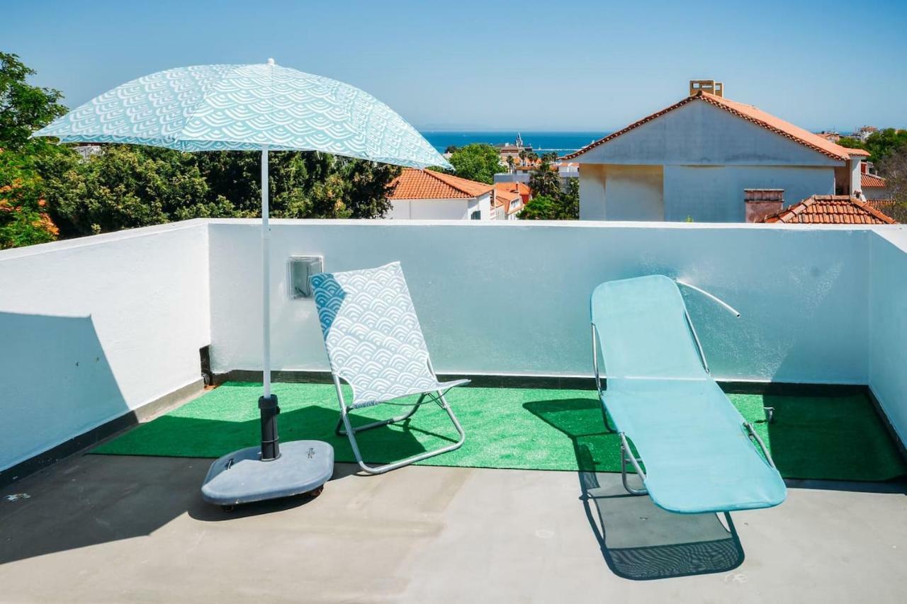 Amazing Seaview With Terrace - 5Min From The Beach Leilighet Cascais Eksteriør bilde